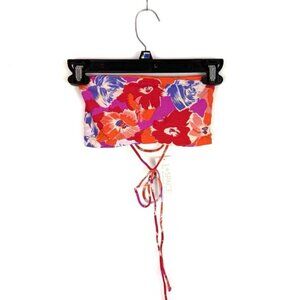 L*Space Floral Bikini Top - Red, Pink, Purple